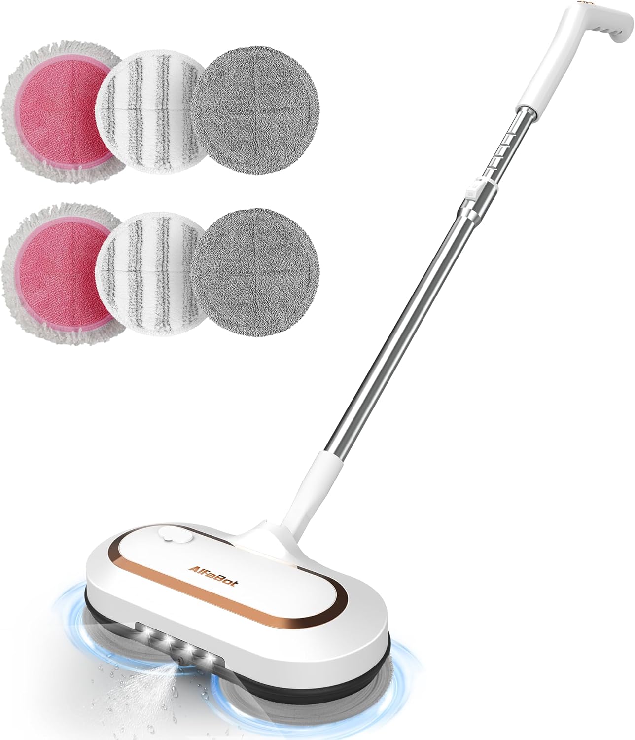 ⚡ AlfaBot S2 Electric Mop – Cordless, LED & Sprayer, 120-minute Battery Life 🧼✨