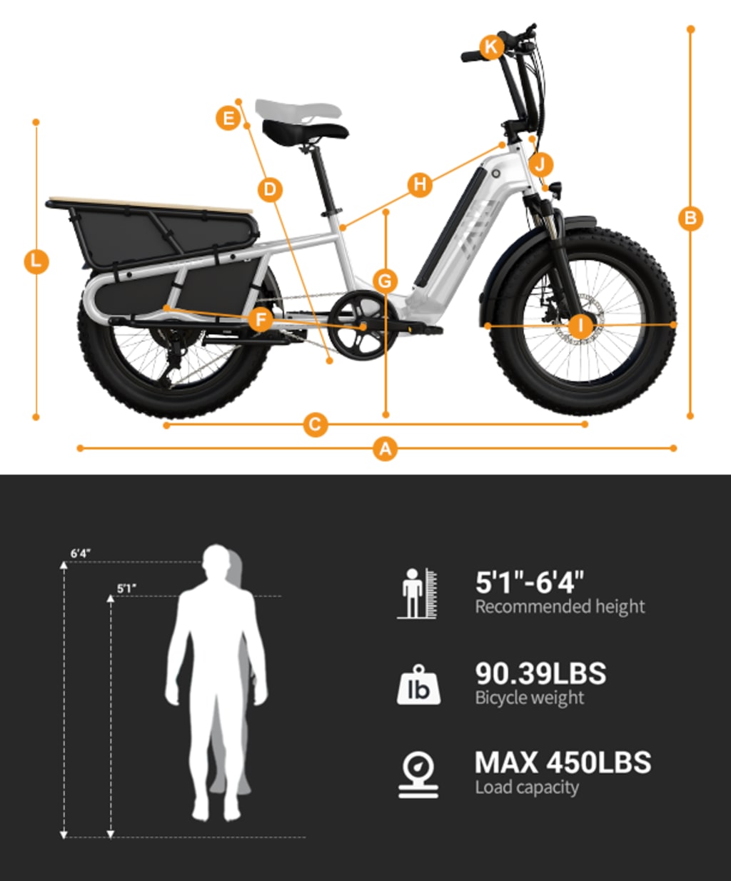 Carrier 20'' Cargo Electric Bike